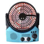 Solarni ventilator 6u1 radio usb bluetooth micro sd