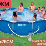 Bazen 305x76 cm INTEX metalna konstrukcija + pump za filtriranje