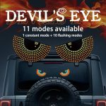 Led RGB oci za auto staklo USB