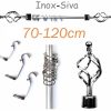 Kanisle/Karnisle 70-120 cm siva inox