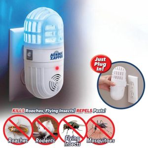 Atomic Zapper 2-u-1 Ultrazvučni Odbijač Štetočina i Ubojica Insekata