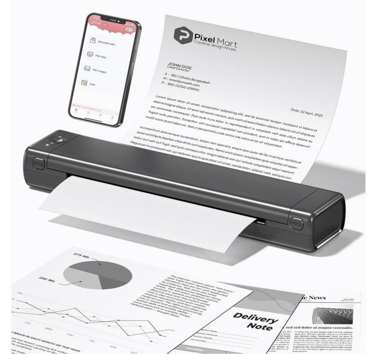 Prijenosni Bluetooth Termalni Printer