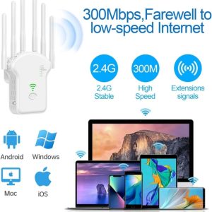 WiFi Pojačivač Signala + AP + RUTER – 300 Mbps U13