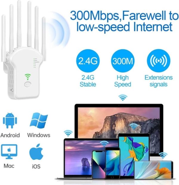 WiFi Pojačivač Signala + AP + RUTER – 300 Mbps U13