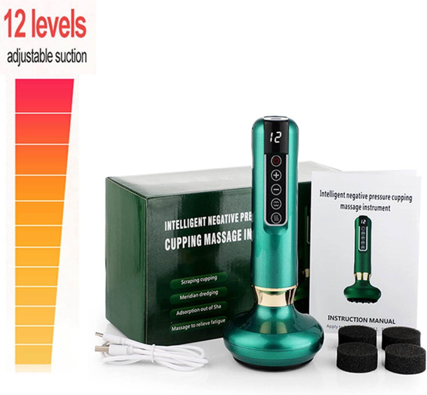 Masazer sa vakumom i grijanjem 12 razina