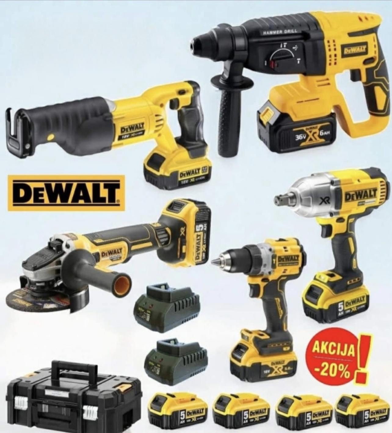Set alata aku 5u1 DeWALT