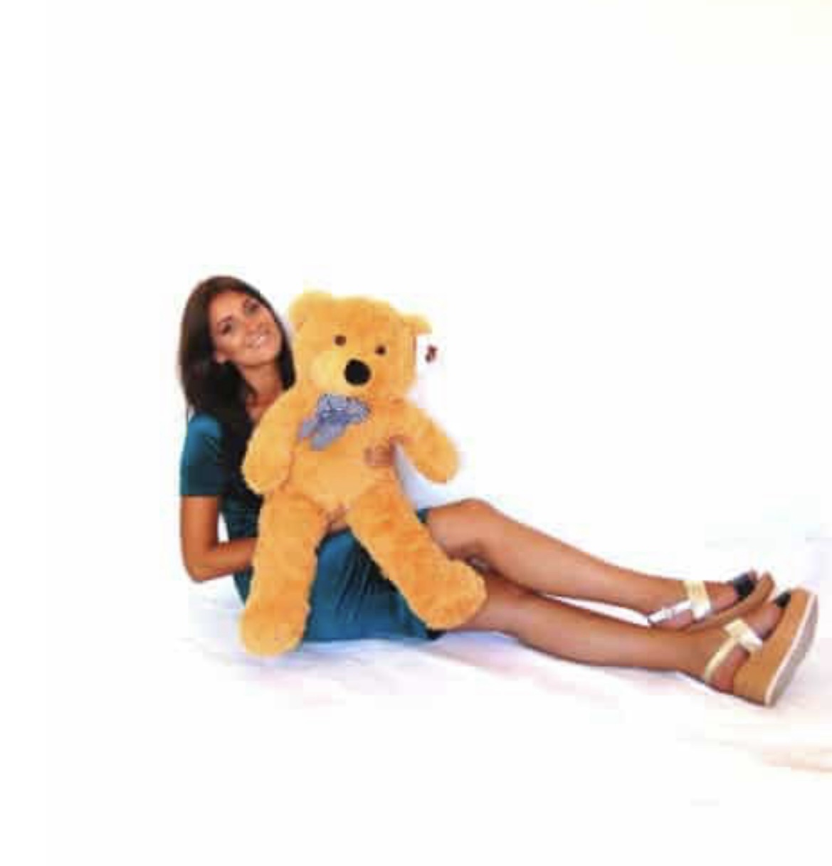 Veliki plisani svijetlo smedji medo 80 cm