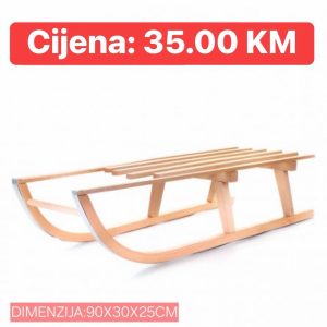 Drvene sanke djecije 90x30x25