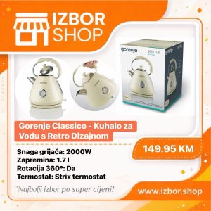 Gorenje Classico - Kuhalo za Vodu s Retro Dizajnom