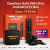 Openbox Gold X96 Ultra – Android 14 TV Box
Pretvorite svoj TV u pametni centar zabave!