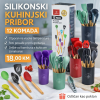 SILIKONSKI KUHINJSKI PRIBOR – 12 KOMADA