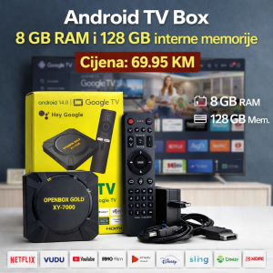 Android TV Box 8 GB RAM i 128 GB interne memorije