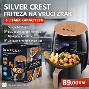 SILVER CREST FRITEZA NA VRUĆI ZRAK – 6L