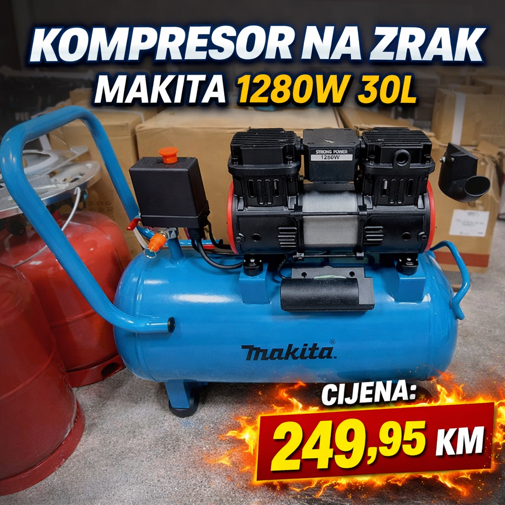 KOMPRESOR NA ZRAK MAKITA 1280W 30L