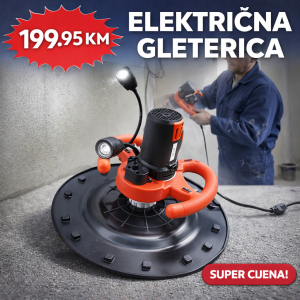 ELEKTRIČNA GLETERICA ZA ZIDOVE I GLET MASU