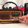 Prijenosni retro radio i bežični Bluetooth zvučnik