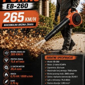 MOTORNI PUHAČ EB-260 – SNAŽNIH 265 KM/H