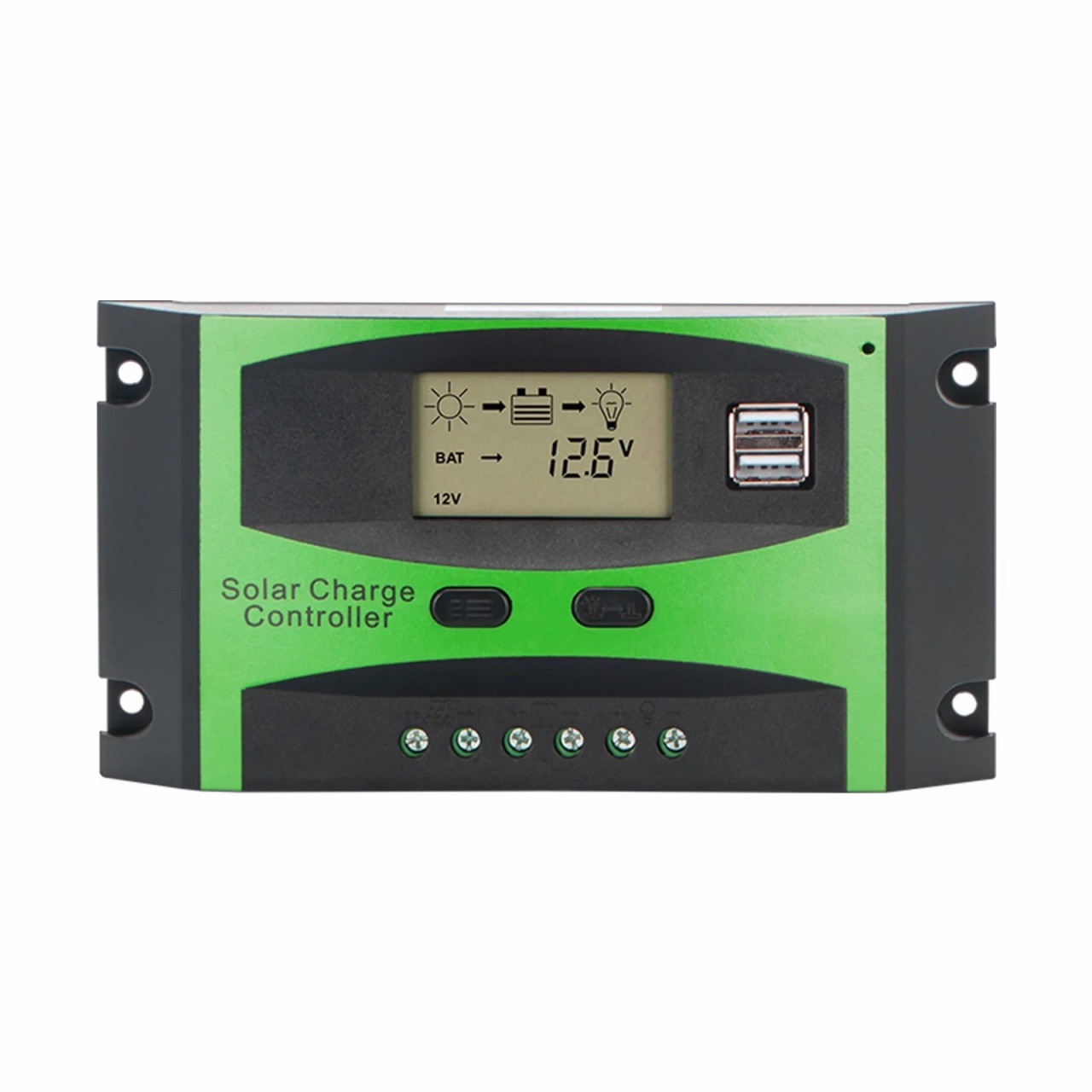 Solarni kontroler sa USB punjačem mobitela 30A 12v/24v