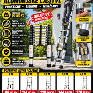 TELESKOPSKE ALUMINijske LJESTVE